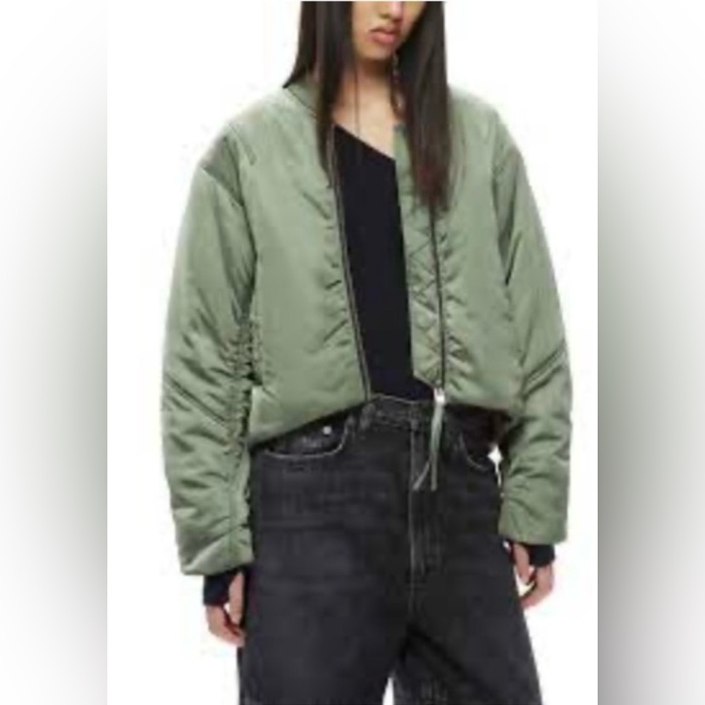 Shoreditch Ski Club Green Bomber Jacket NWT